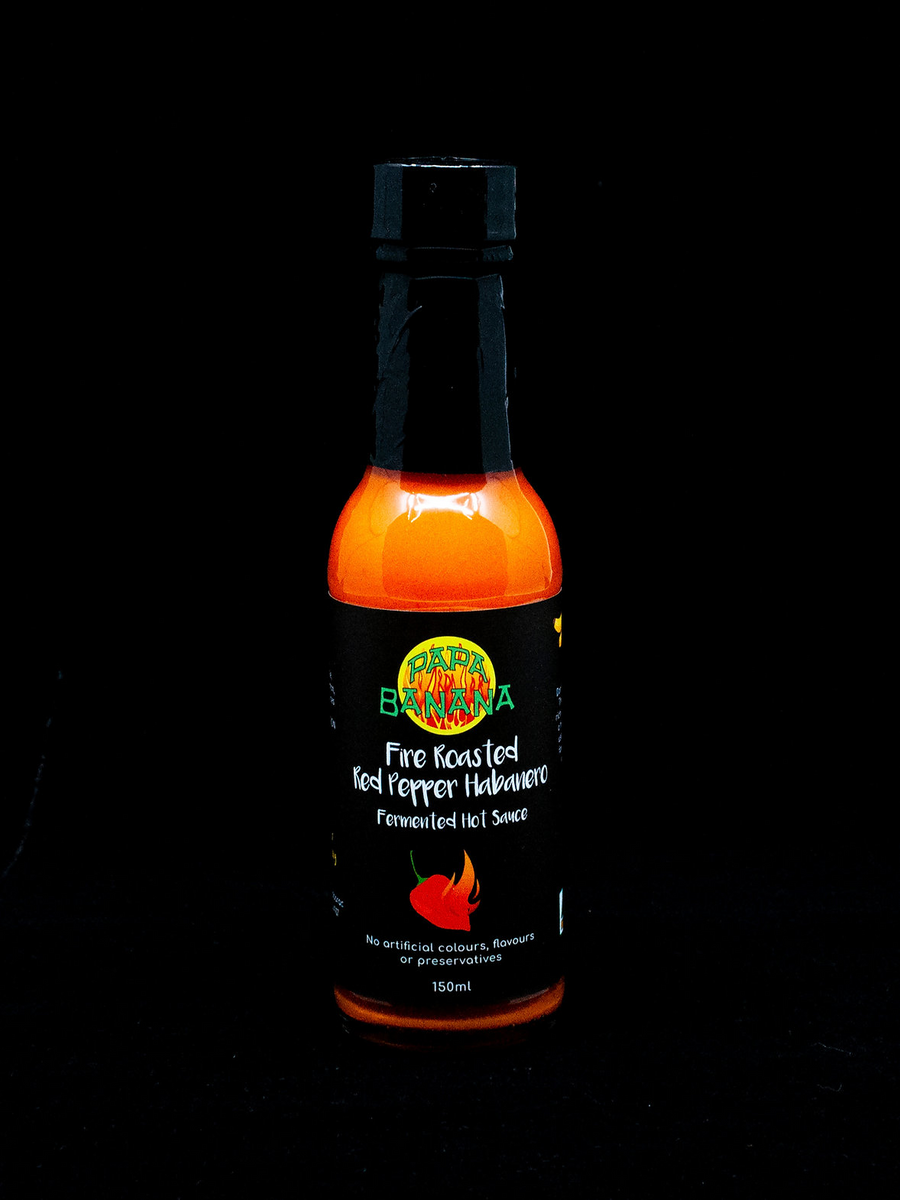 Sabarac Papa Banana Fire Roasted Red Pepper Fermented Hot Sauce 150ml